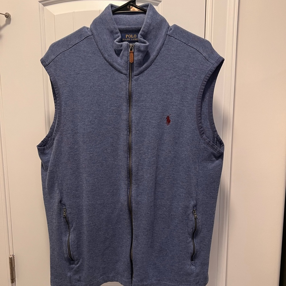 Polo by Ralph Lauren Blue Sleeveless Jacket